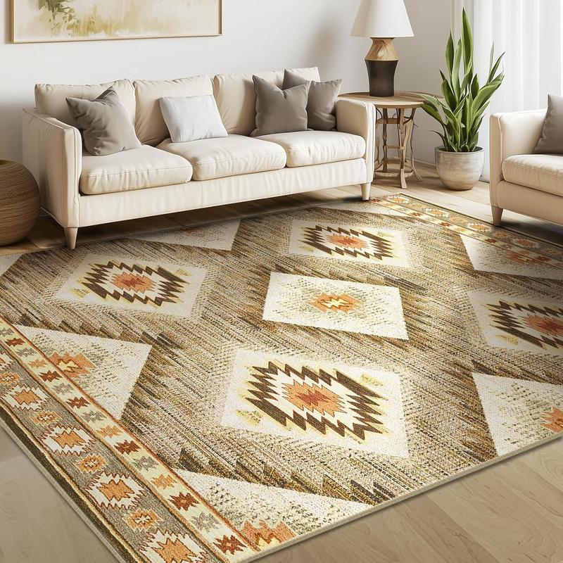 Vintage Moroccan long rug, washable