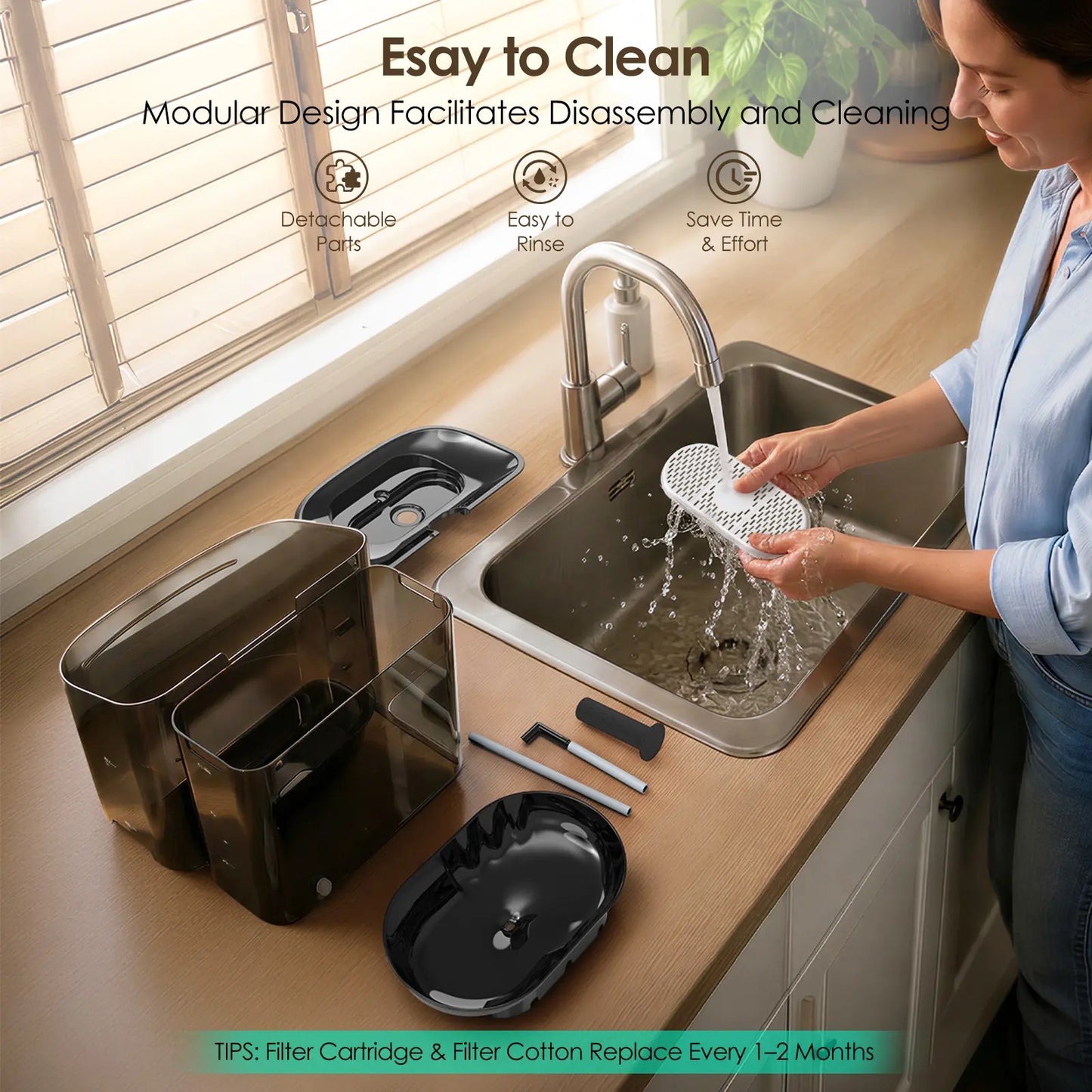 VEWO 11L Dog Water Fountain for Large Dogs